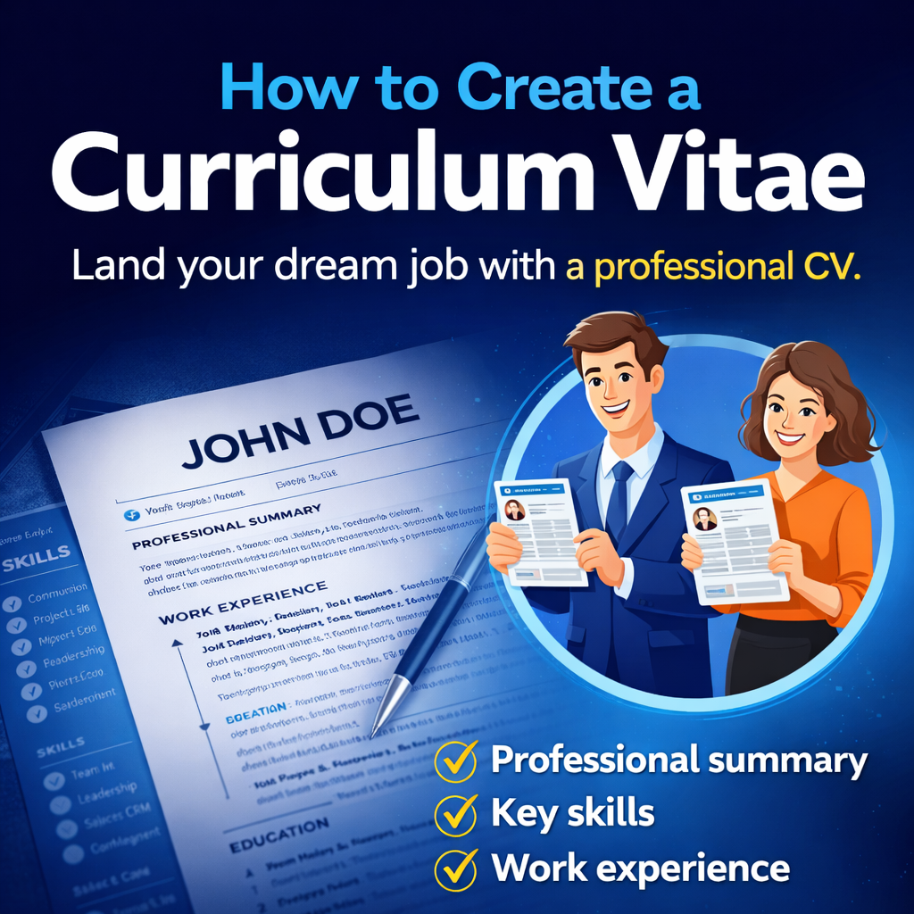 How to create a Curriculum Vitae